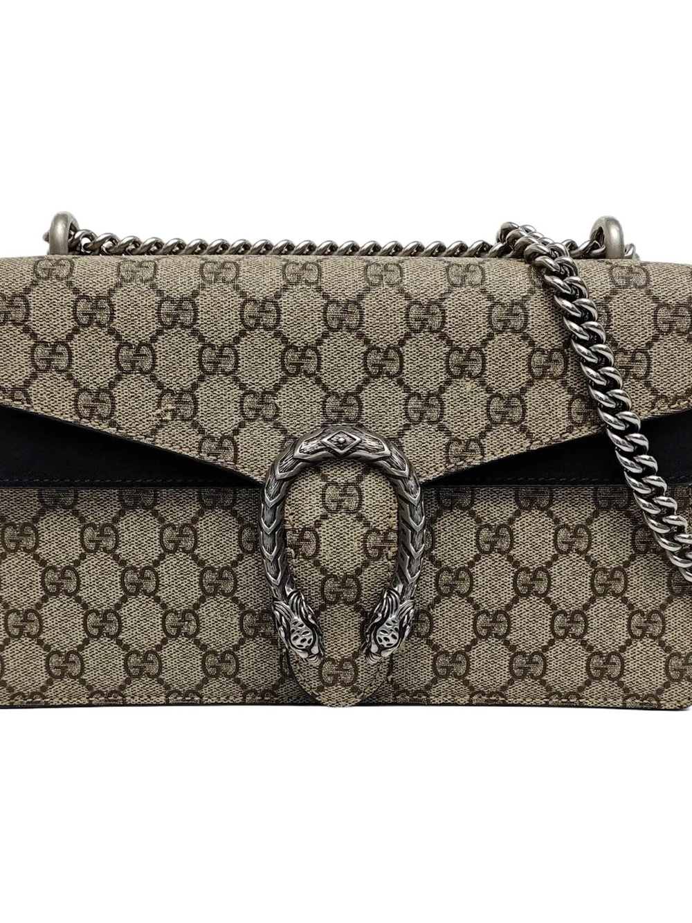 ♥️Gucci Dionysus GG Supreme Small Shoulder Bag in Beige and Black♥️